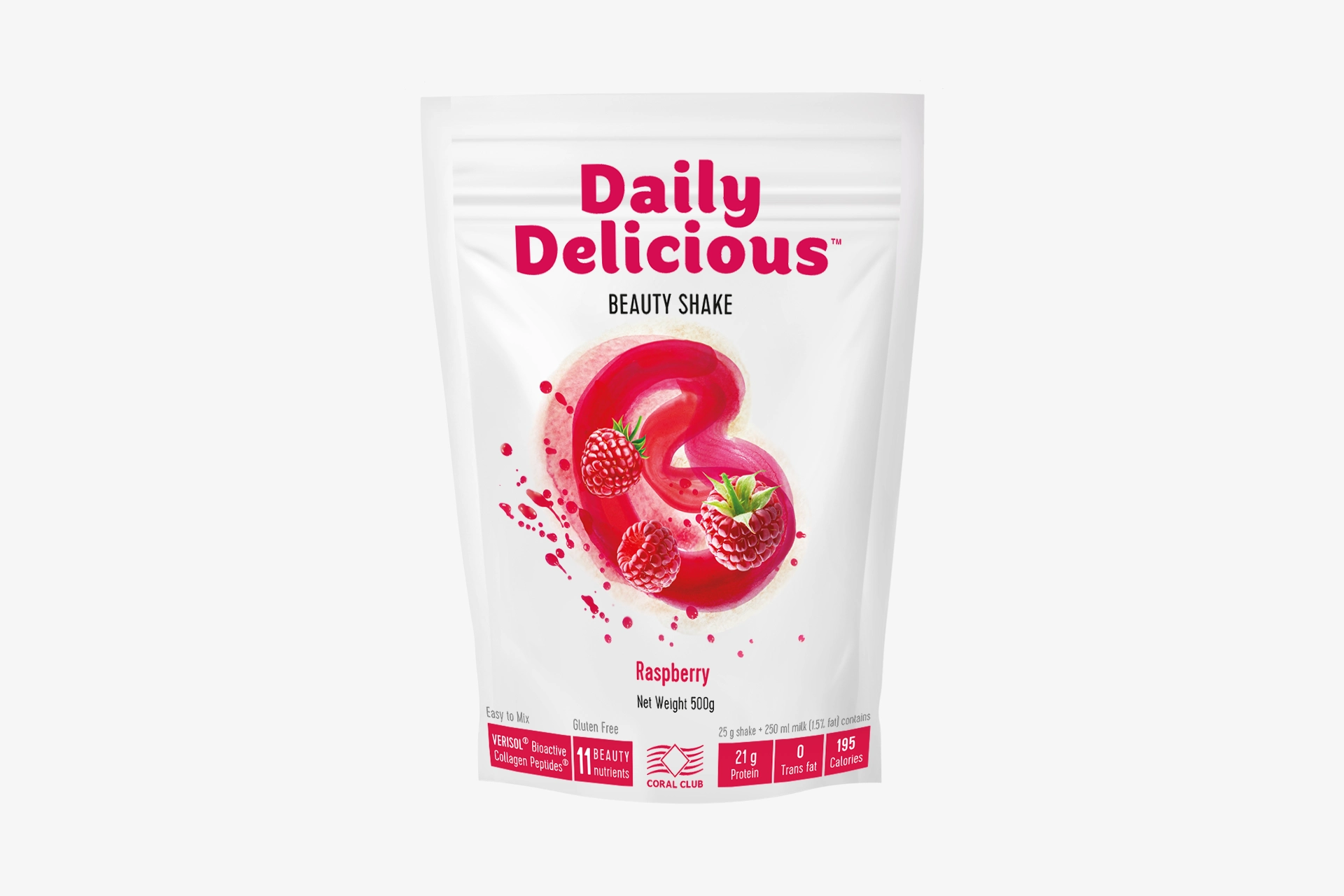 Daily Delicious Beauty Shake o smaku malinowym