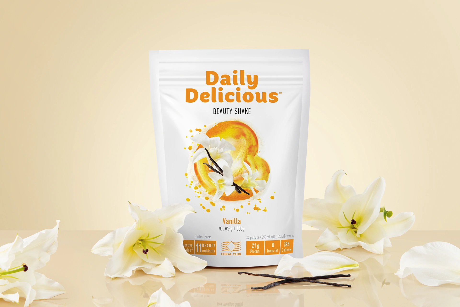 Daily Delicious Beauty Shake o smaku waniliowym